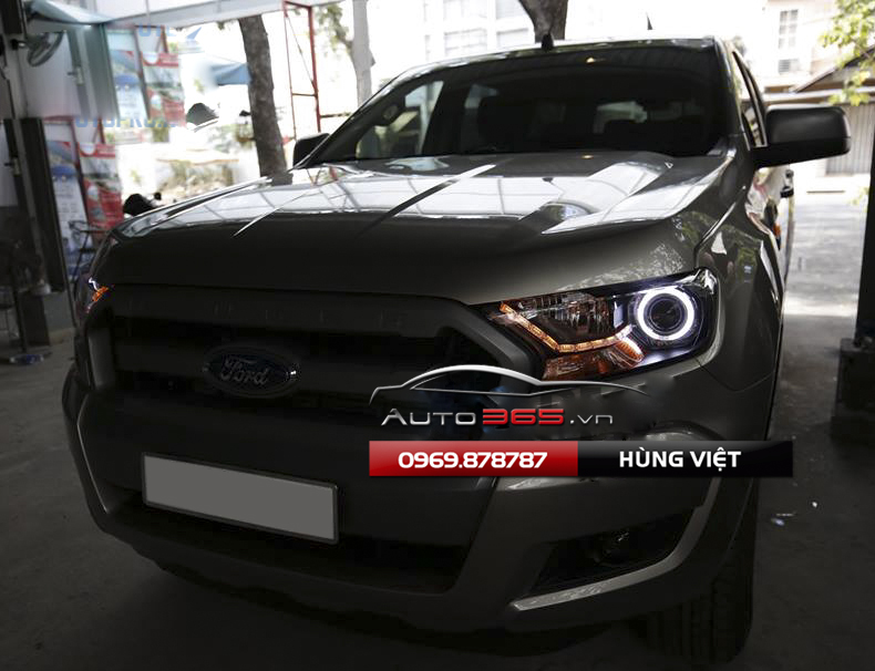 Độ đèn ford ranger phong thái mạnh mẽ